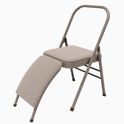 Yoga Auxiliary Chair with Detachable Lumbar Back Support Relieve Back Pain Chair Yoga Office Chair Folding Balance Handstand Training Tool