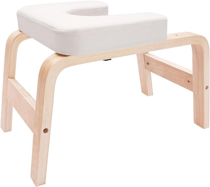 Yoga Headstand Bench, 25 Inch Yoga Inversion Bench with Seat Cushion, Portable Stand Yoga Chair 440.92lbs Capacity for Balconies, Offices, Gyms