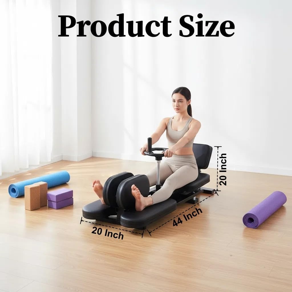 550 LBS Stainless Steel Stretch Machine, 240° Rotation Split Machine, Leg Stretcher Machine with Silent Wheels, Leg Stretcher for Home/Gym/Yoga/Dancers, Split Machine for Flexibility