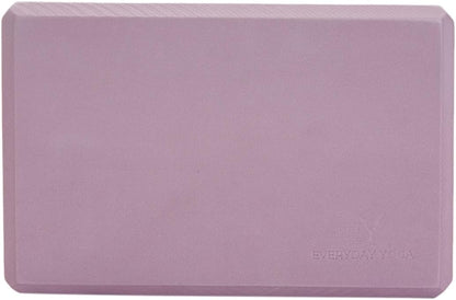 Everyday Yoga Premium Foam Block - Non-Slip High-Density Yoga Block for Balance, Stability & Stretching, EVA Foam Support, Multi Colors (Single Block)