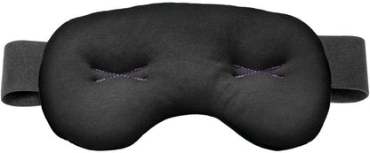 Brownmed Eye Pillow - Compression Eye Mask for Headache Support - Soothes Strain - Eases Sinus Pressure - Cooling - Universal Fit - Breathable Cotton - Washable & Reusable - Black