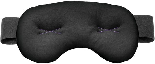 Brownmed Eye Pillow - Compression Eye Mask for Headache Support - Soothes Strain - Eases Sinus Pressure - Cooling - Universal Fit - Breathable Cotton - Washable & Reusable - Black