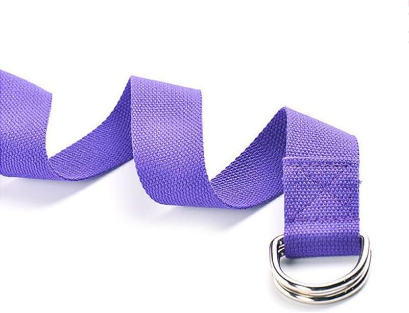 POPETPOP Yoga Stretch Belt 72 Inch Elastic Fitness Stretch Band with Durable Buckle for Flexibility Muscle Stretching and Daily Exercise