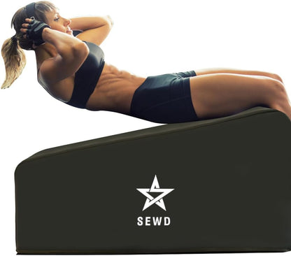 Pilates and Yoga Bench by SEWD – Portable Workout Bench for Full Body Exercise with Handle – Weight Training, AB Workout, Hip Thrust and Glute Training Home Gym Equipment