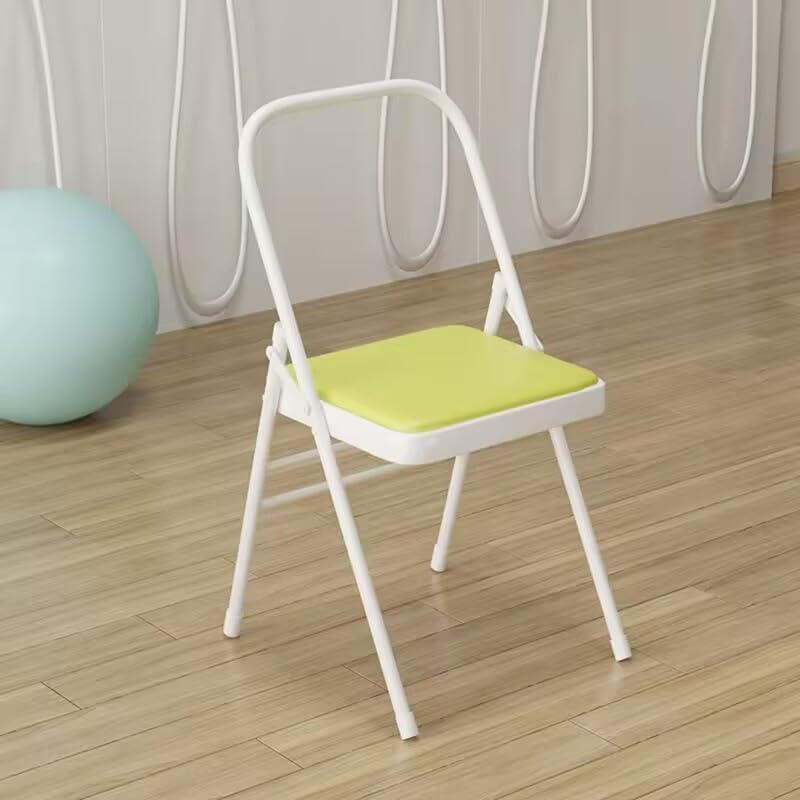 Yoga Chair,Pilates Chair,Iyengar Yoga Chair,Backless Yoga Chair,Portable Folding Chair,high Load-Bearing Capacity,Orange-41 * 41 * 83cm