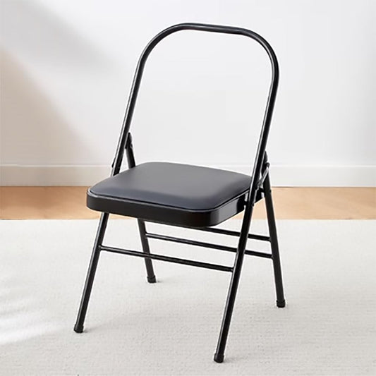 Pilates Yoga Chair,PU Leather Backless Yoga Chair,Front and Rear Three-Beam Design,Folding Yoga Chair, Iyengar Yoga Chair,Adult Yoga Chair