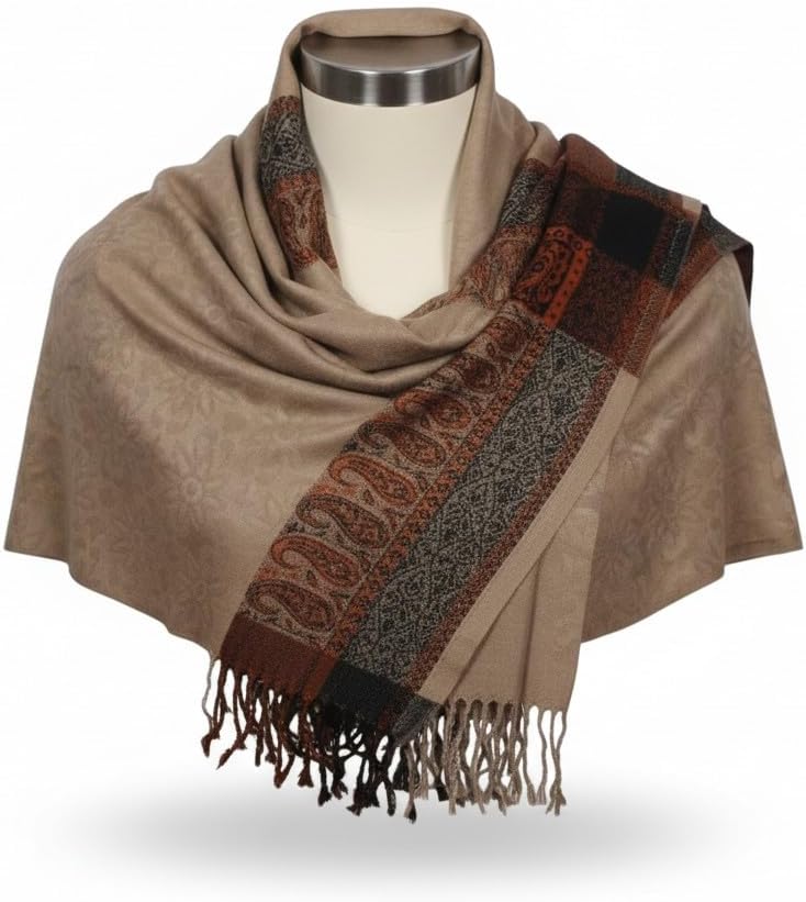 Handloom Wool Meditation Shawl, Oversized Wrap Throw, Gift for Men and Women
