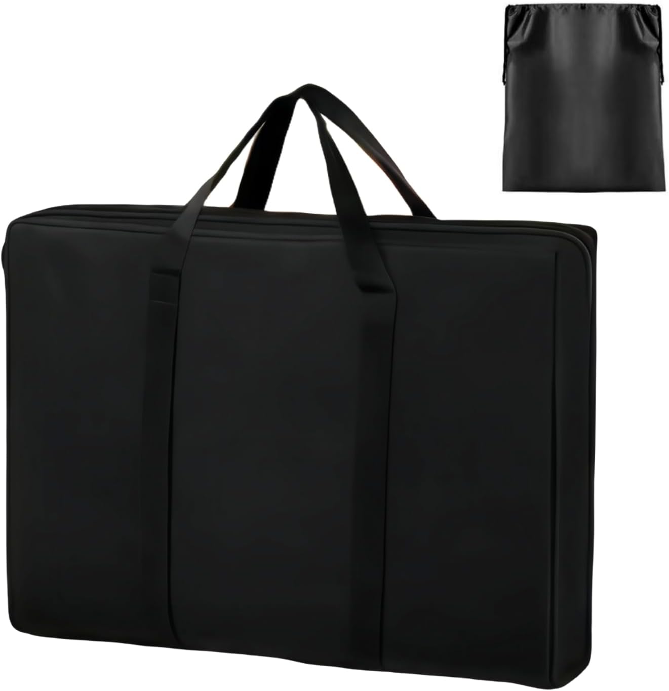 BLIRITEL Foldable Chair Storage Carry Bag, Heavy Duty 210D Oxford Travel Bag for Folding Lounge Chair, Zero Gravity Chair, Rollator Walker, Camp Table, Patio Cushion Storage (Black)