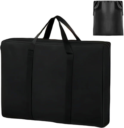 BLIRITEL Foldable Chair Storage Carry Bag, Heavy Duty 210D Oxford Travel Bag for Folding Lounge Chair, Zero Gravity Chair, Rollator Walker, Camp Table, Patio Cushion Storage (Black)