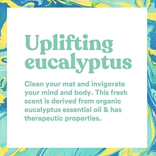 ASUTRA Yoga Mat Cleaner Spray (Peaceful Lavender), 4 fl oz - No Slippery Residue, Organic Essential Oils, Deep-Cleansing for Fitness Gear & Gym Equipment, Microfiber Towel Included