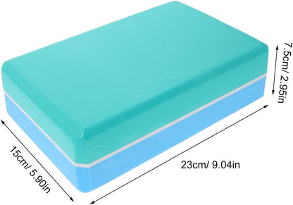 2pcs Blue Yoga Blocks: Non Slip Blocks Non Slip Foam Bricks Anti Tilt Lightweight High Density Yoga Accessories For Sports Meditation Fitness Stretching Toning