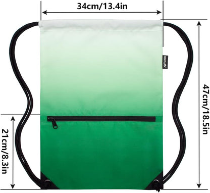 HOLYLUCK Drawstring Backpack Bag Sport Gym Sackpack - Colors A