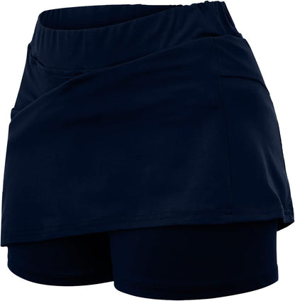 SHAOBGE Athletic Yoga Culottes for Women Solid Color Elastic Shorts Summer Lightweight High Waist Skinny Joggers Skirt 2024