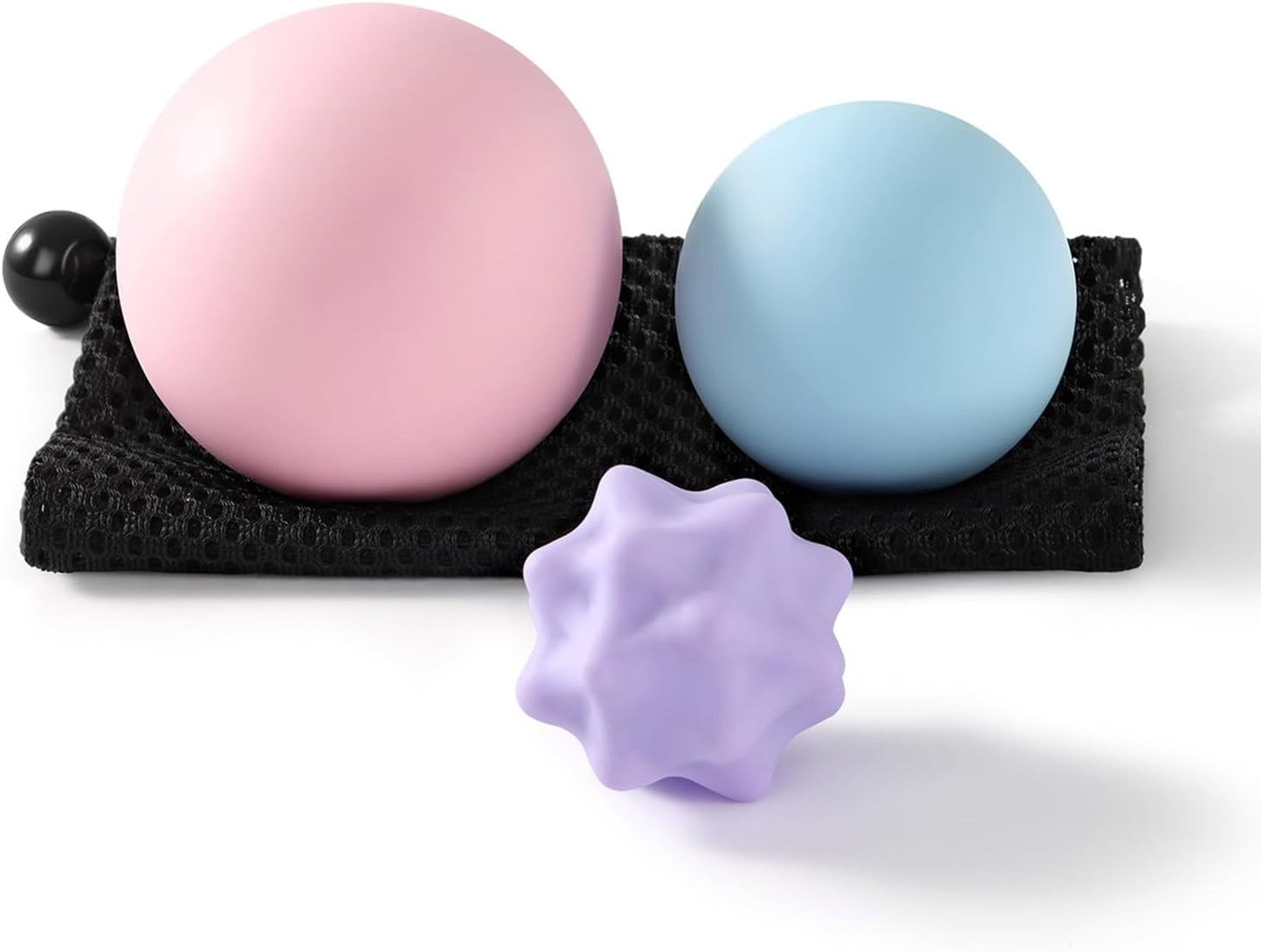 JIEJUNJI Massage Balls Set for Deep Tissue Muscle Relief, Trigger Point & Myofascial Release, Full Body Use for Back, Neck, Shoulder, Foot & Hip (Peanut Ball Set)
