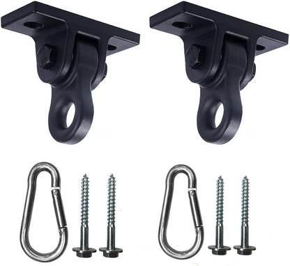 ABUSA Heavy Duty Blue Swing Hangers Screws Bolts Included Over 5000 lb Capacity Playground Porch Yoga Seat Trapeze Wooden Sets Indoor Outdoor 2 Pack