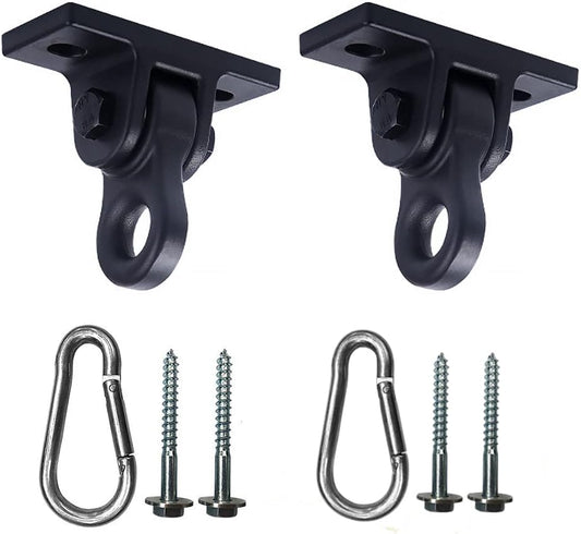 ABUSA Heavy Duty Blue Swing Hangers Screws Bolts Included Over 5000 lb Capacity Playground Porch Yoga Seat Trapeze Wooden Sets Indoor Outdoor 2 Pack