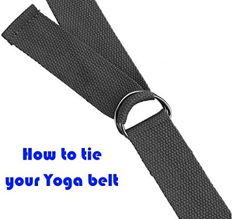 dimok Yoga Blocks and Strap Set - Foam Bricks 9x6x4 and 8FT Yoga Belt Metal D-Ring - High Density Premium Quality