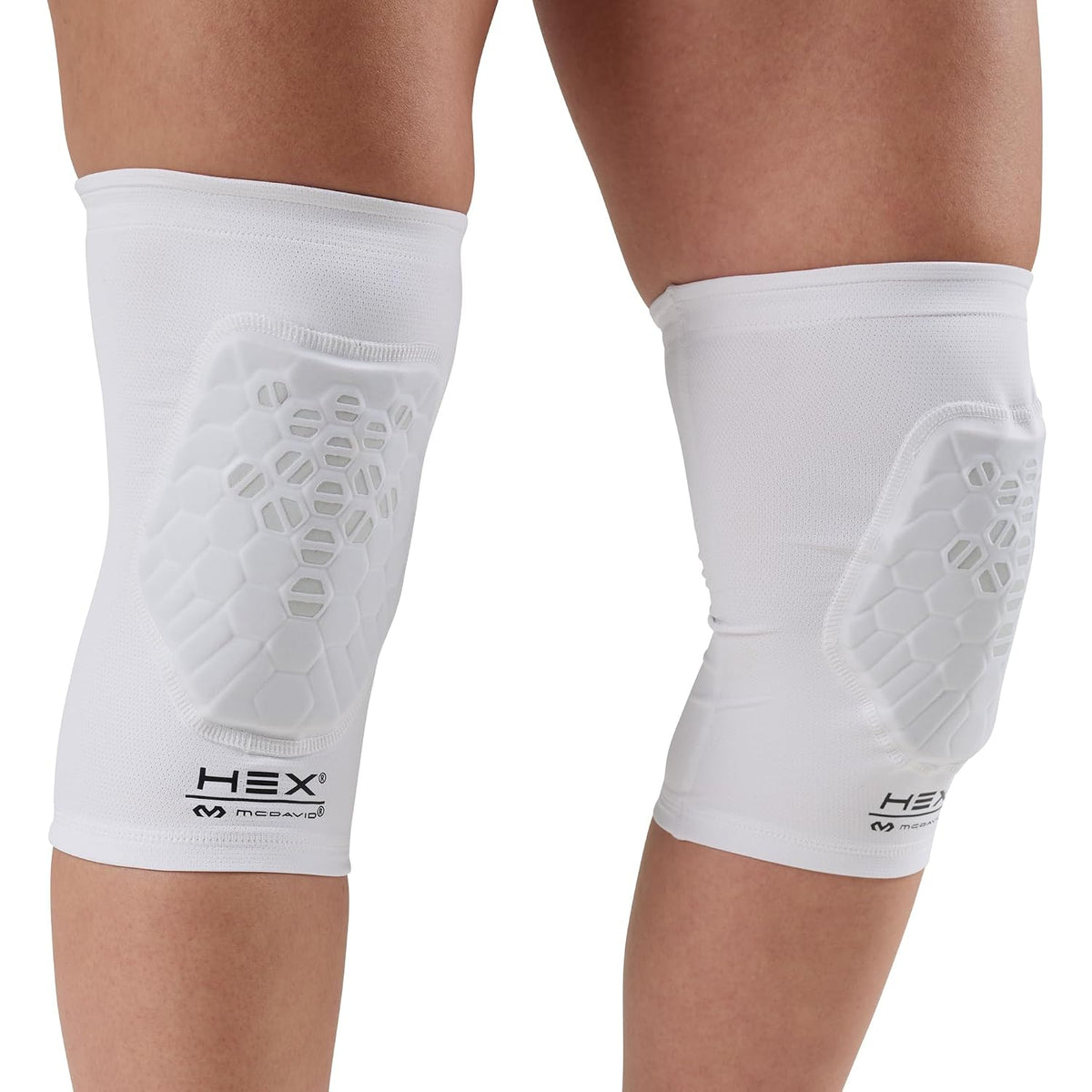 McDavid Moisture Wicking HEX Technology Knee Sleeves for Women/Men, Elbows & Shins Protection, Hex Pads