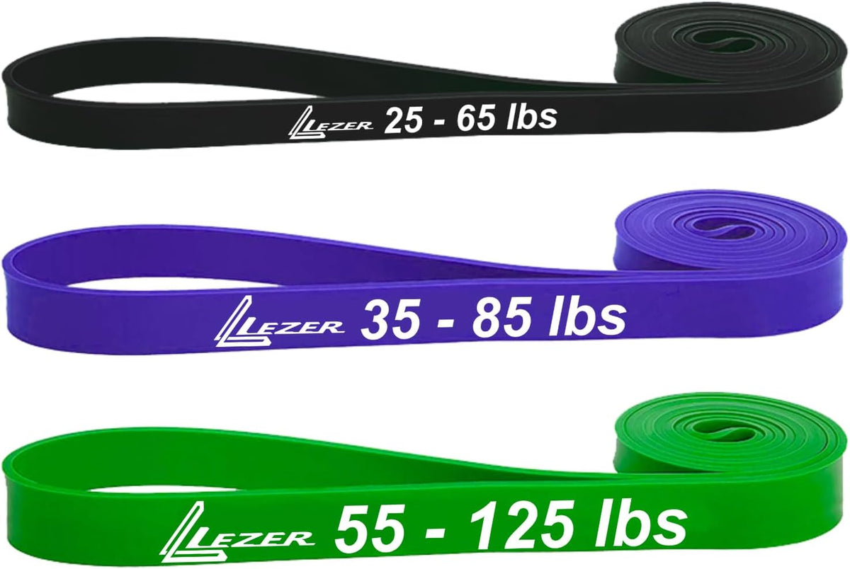 Resistance Bands - Pull Up Bands for Home Gym Fitness, Stretching, Physical Therapy & Training - Includes Instruction