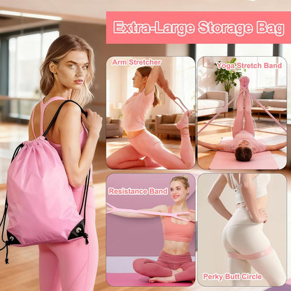 Pilates Equipment Set for Women, Pilates Ring and Ball Set with 15" Magic Circle & Resistance Bands, Perfect Mother's Day Gift for Home Workout, Ideal for Beginners and Yogis
