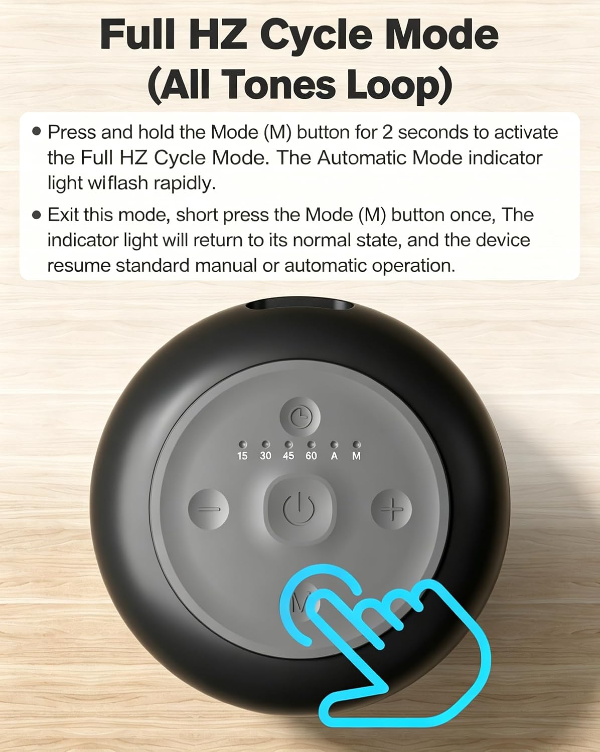 Portable Electronic Tibetan Singing Bowl, 8 Healing Frequencies (369-963Hz), Auto & Manual Modes, Vibration Therapy with Timer, USB-C Rechargeable Meditation Device for Relaxation