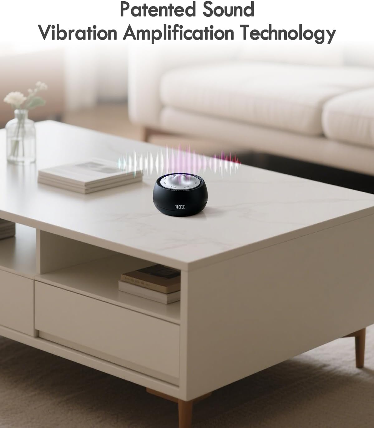 Portable Electronic Tibetan Singing Bowl, 8 Healing Frequencies (369-963Hz), Auto & Manual Modes, Vibration Therapy with Timer, USB-C Rechargeable Meditation Device for Relaxation