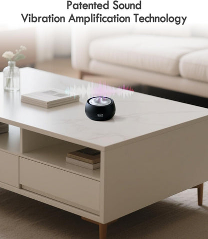 Portable Electronic Tibetan Singing Bowl, 8 Healing Frequencies (369-963Hz), Auto & Manual Modes, Vibration Therapy with Timer, USB-C Rechargeable Meditation Device for Relaxation