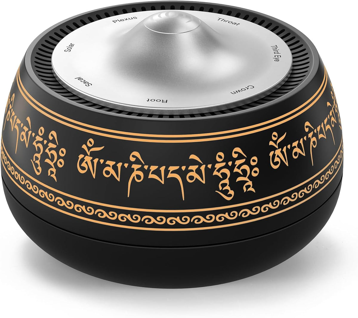 Portable Electronic Tibetan Singing Bowl, 8 Healing Frequencies (369-963Hz), Auto & Manual Modes, Vibration Therapy with Timer, USB-C Rechargeable Meditation Device for Relaxation