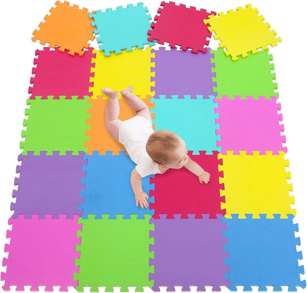 Foam Play Mat Thick Soft EVA Interlocking Foam Floor Mats Children Yoga Exercise Multi Jigsaw Puzzle Blocking Board Kids Playmats Play Grey L