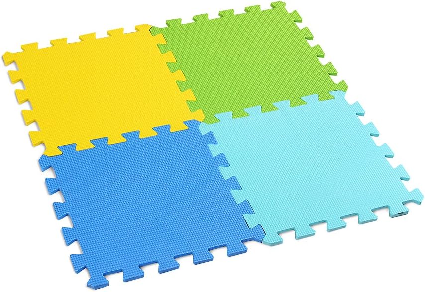 Foam Play Mat Thick Soft EVA Interlocking Foam Floor Mats Children Yoga Exercise Multi Jigsaw Puzzle Blocking Board Kids Playmats Play Grey L