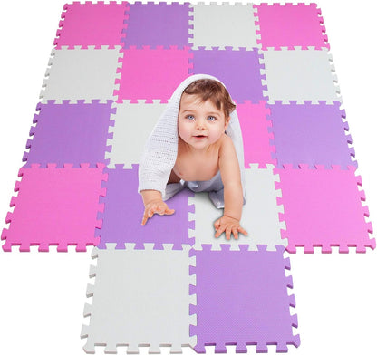 Foam Play Mat Thick Soft EVA Interlocking Foam Floor Mats Children Yoga Exercise Multi Jigsaw Puzzle Blocking Board Kids Playmats Play Grey L