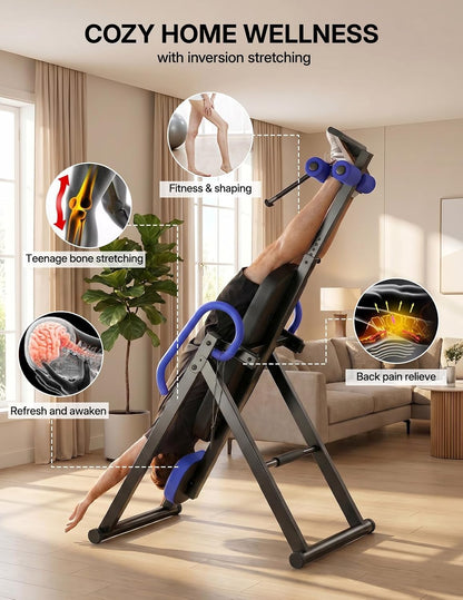 YOLEO Gravity Inversion Table for Back Pain Relief 2026 New Inversion Table