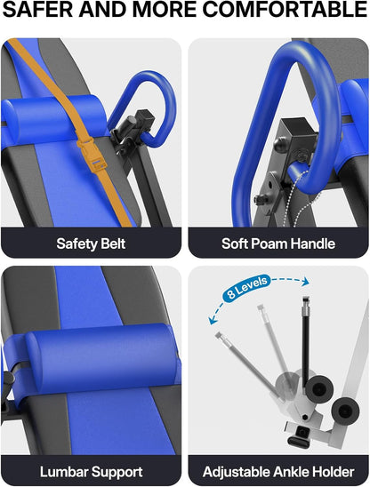 YOLEO Gravity Inversion Table for Back Pain Relief 2026 New Inversion Table