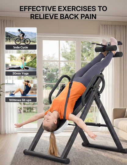 YOLEO Gravity Inversion Table for Back Pain Relief 2026 New Inversion Table