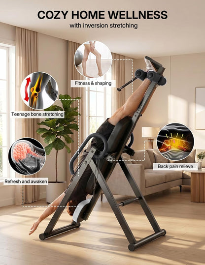 YOLEO Gravity Inversion Table for Back Pain Relief 2026 New Inversion Table