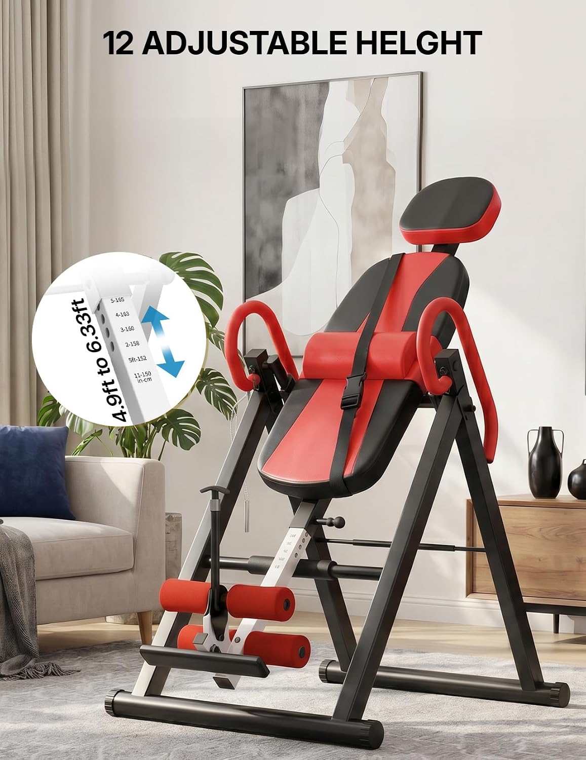 YOLEO Gravity Inversion Table for Back Pain Relief 2026 New Inversion Table