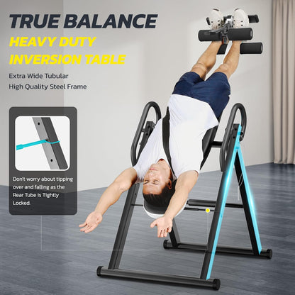 YOLEO Gravity Inversion Table for Back Pain Relief 2026 New Inversion Table