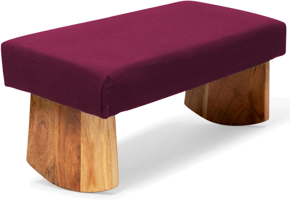 Meditation Bench (Zen Black), Seiza, Sustainable Acacia Wood with Curved Bottom Edges for the Perfect Posture, Meditation Stool, Prayer Bench, Meditation Chair, Yoga Stool