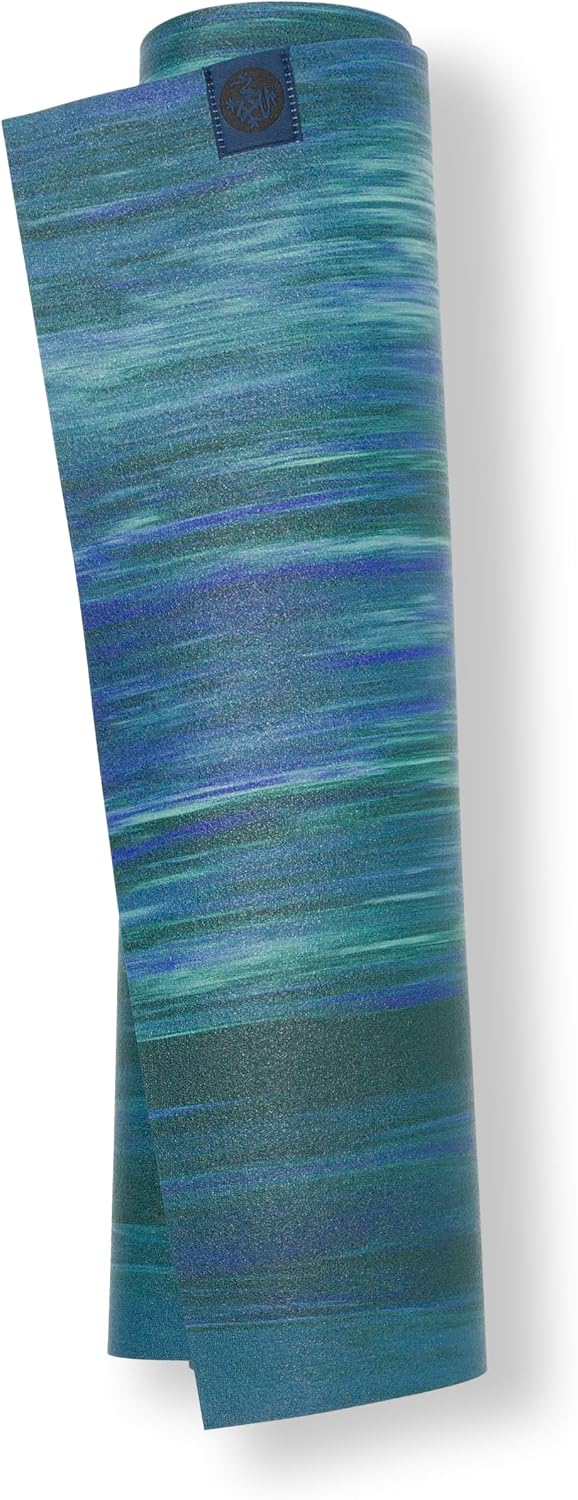 eKO SuperLite Yoga Mat - 1.5mm Natural Rubber | Foldable & Travel Friendly | Soft Textured Surface | Eco-friendly