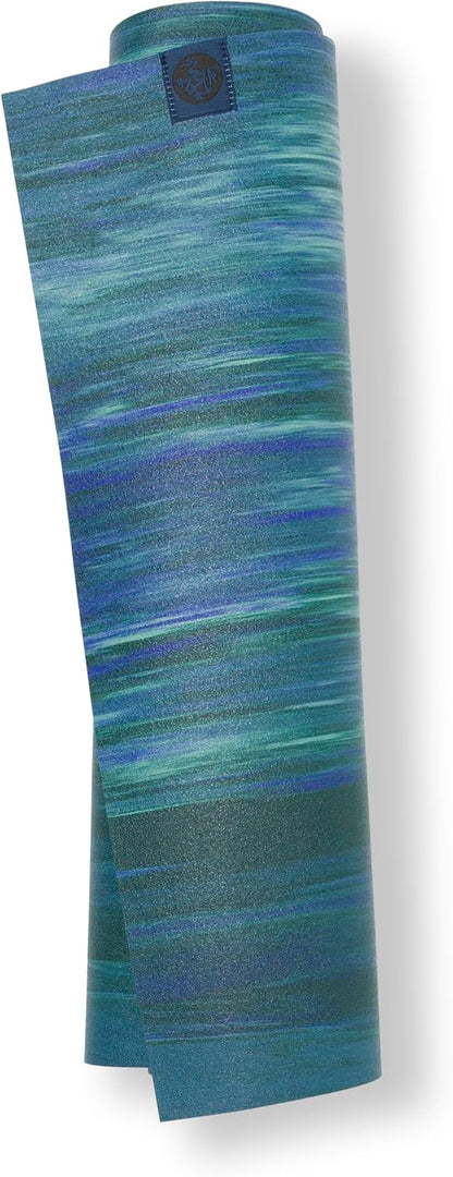 eKO SuperLite Yoga Mat - 1.5mm Natural Rubber | Foldable & Travel Friendly | Soft Textured Surface | Eco-friendly