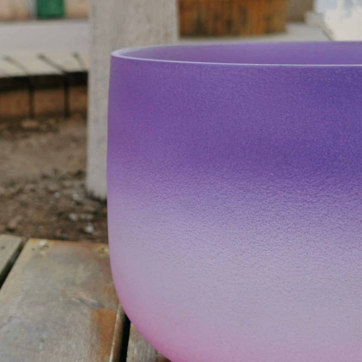 8 Inch A Note Third Eye Chakra Rianbow Color Frosted Quartz Crystal Singing Bowl with Carrying Case for Yoga Sound Musical Instrument