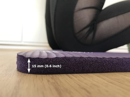 Yoga Knee Pad 0.6 inch Thick Pilates Yoga Knee Pad Cushion your knees Also support Elbows Forearms