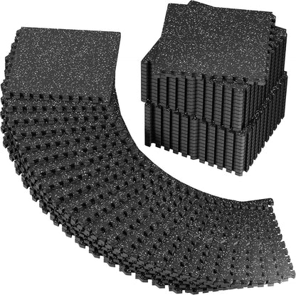 0.56" Rubber Top Gym Flooring, Heavy Duty Gym Mats for Home Gym