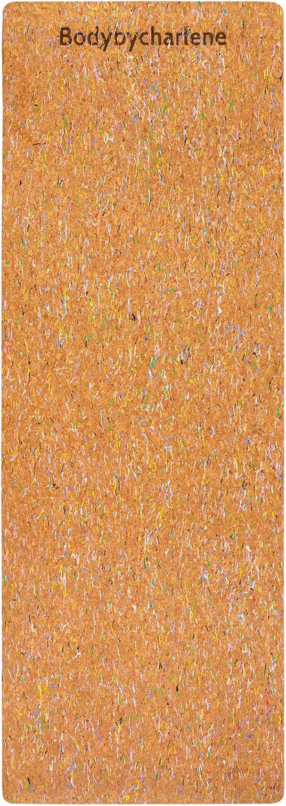 Air Cork Yoga Mat - - Non Slip, Anti Skid Cork Surface with TPE Backing - 71"X24"X10mm Thick Yoga Mats!