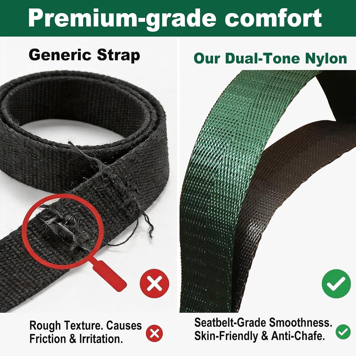 Stretching Strap with Loops for Physical Therapy,Knee,Calf,Back