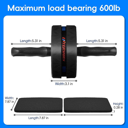 Ab Roller Wheel for Abs Workout with 2 Knee Pads for Home Gym