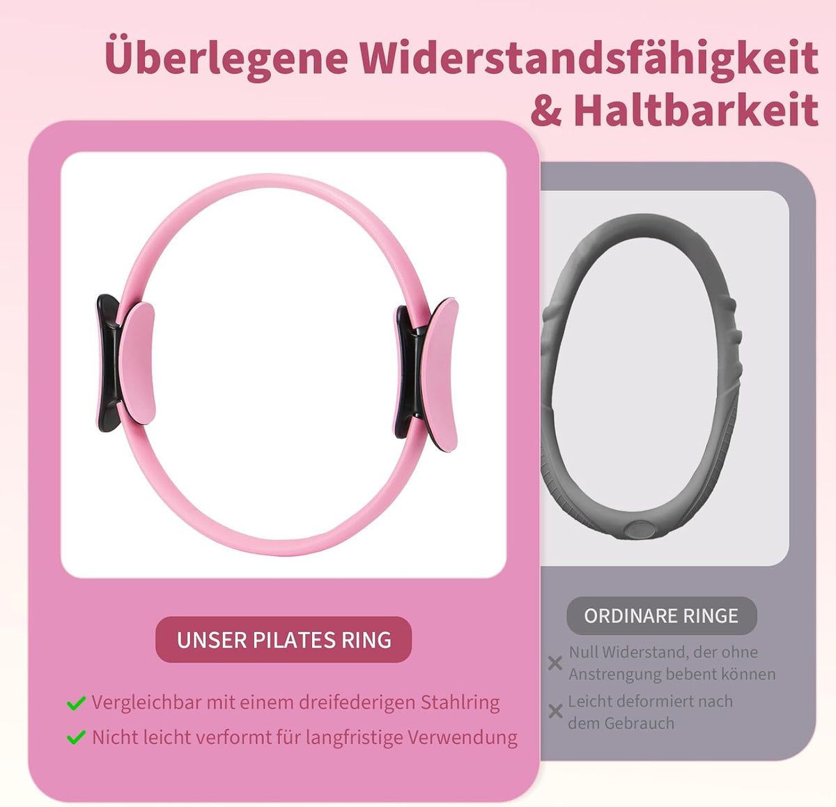Pilates Ring Set for Women, Pilates Equipment with 5 Resistance Bands & Accessories, Pilates Ball, 14'' Magic Circle Hoop, Pilates Starter Kit for Beginners at Home
