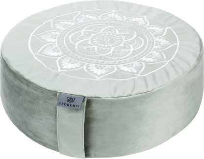 Meditation Cushion Velvet Floor Pillow with Buckwheat Fill