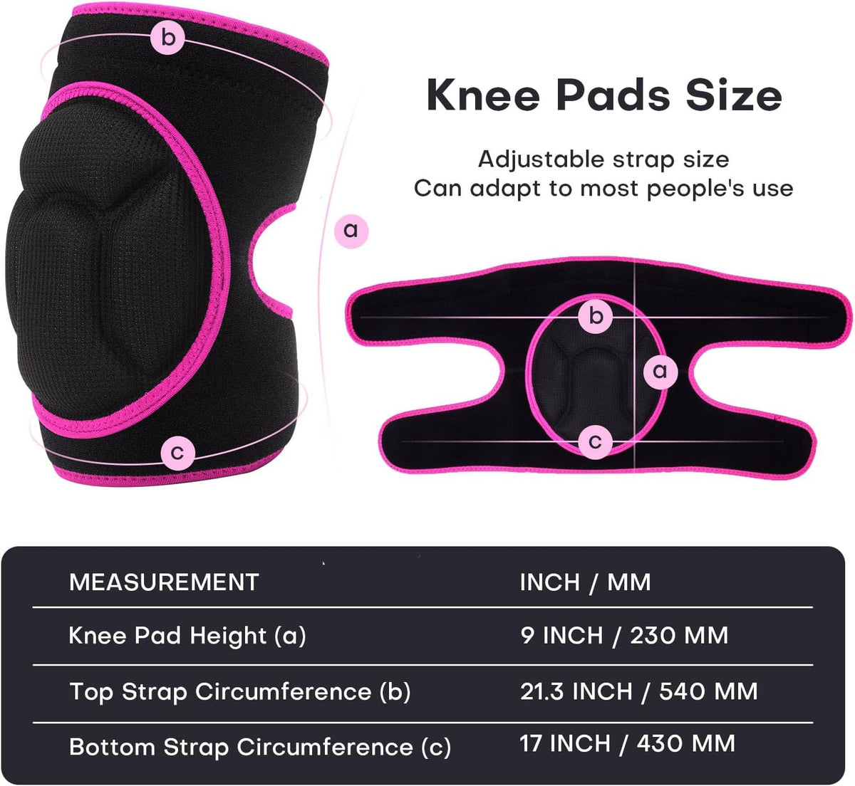 Women Men Knee Pad Suitable for House Working, Floor and Carpet Cleaning, Gardening Maintain, Construction Work, High Elastic Fabric Men Knee Pads Protect Knee Safety