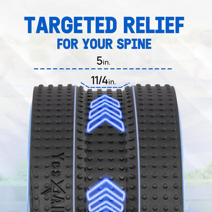 Yoga Wheel Roller, 500 lb Capacity Back Cracker Roller for Comfort HIPS & Neck, Available in 6”/10”/12” Sizes